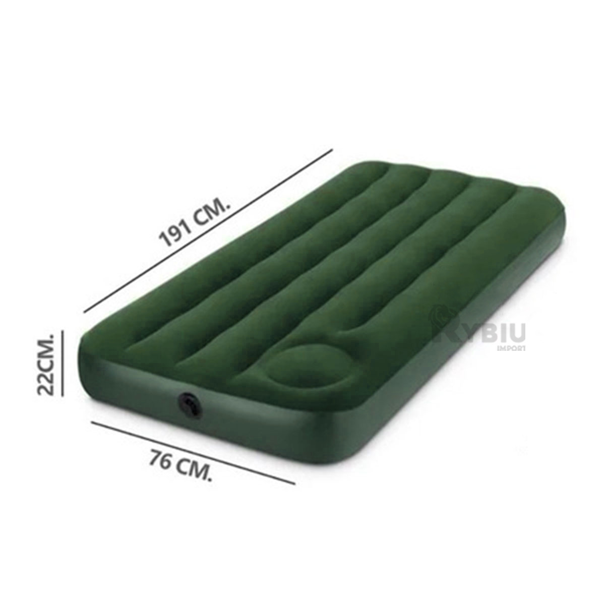 COLCHON INFLABLE ACOLCHADO COMODO DE COLOR VERDE 66950