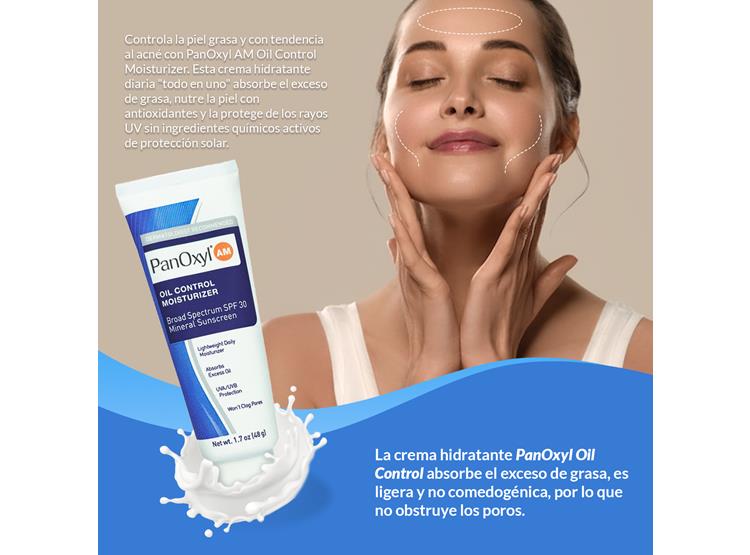 CREMA HIDRANTE OIL CONTROL ACNÉ SPF30 48 GR - PANOXYL AM 3 UNIDADES