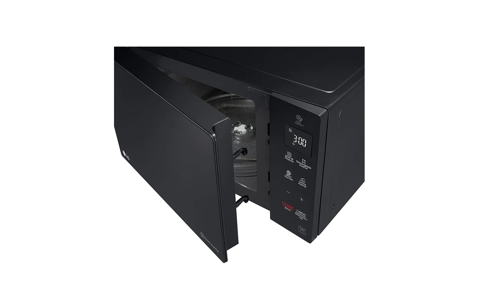 HORNO MICROONDAS NEOCHEF BASE ESTABLE 25L NEGRO LG MS2536GIS