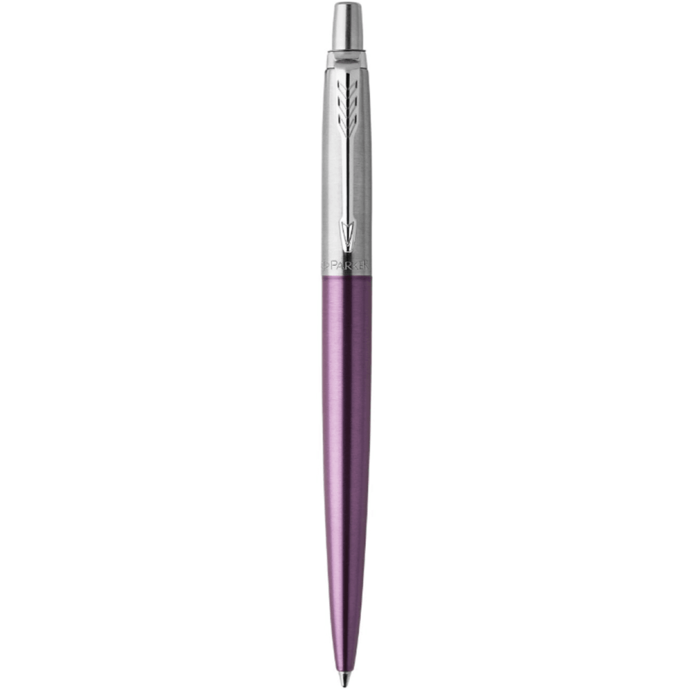 Parker Jotter Ballpoint Pen Medium Nib Blue (Victoria Violet Chrome)