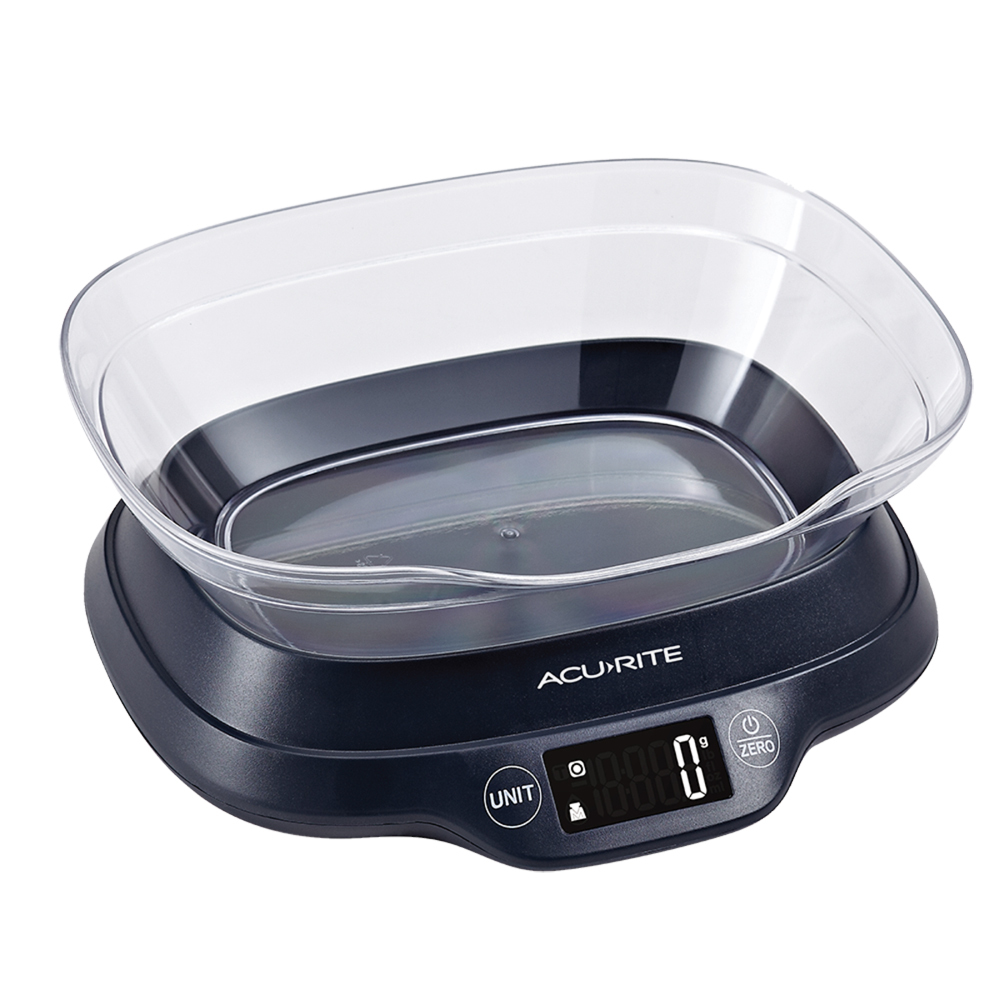 Acurite Digital Scale with Bowl - Black