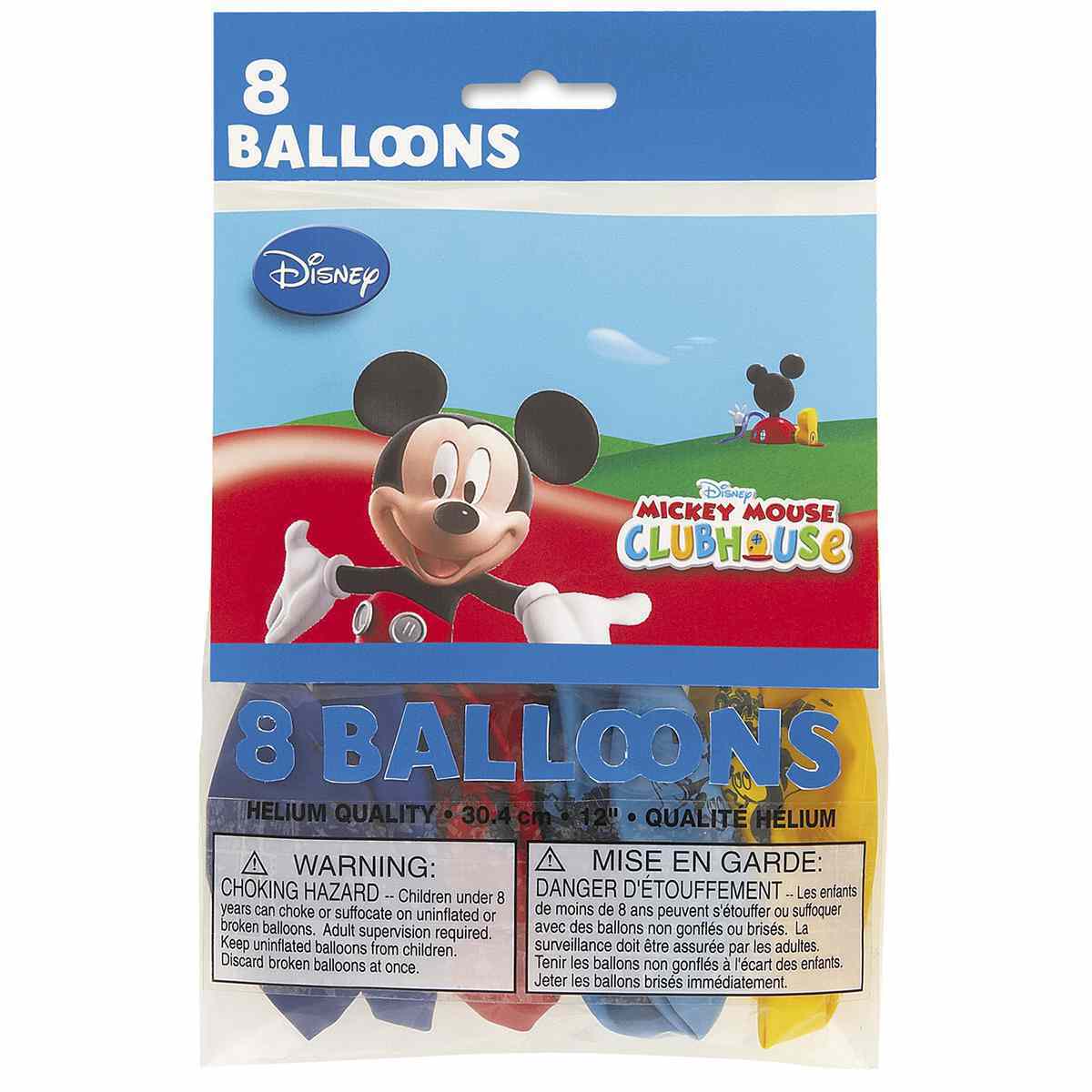 Mickey Mouse Clubhouse Party Balloons &lbrack;8 Per Pack&rsqb;