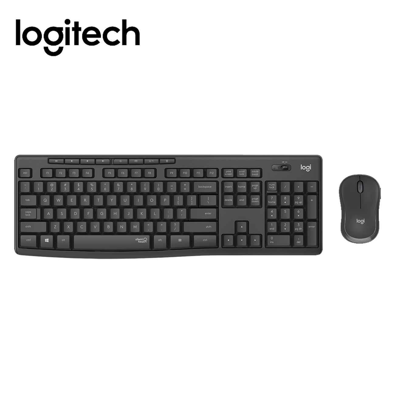 KIT TECLADO LOGITECH + MOUSE MK295 WIRELESS USB NEGRO