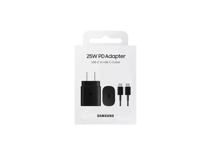 CARGADOR 25W CARGA RÁPIDA PARA SAMSUNG GALAXY S21 NEGRO