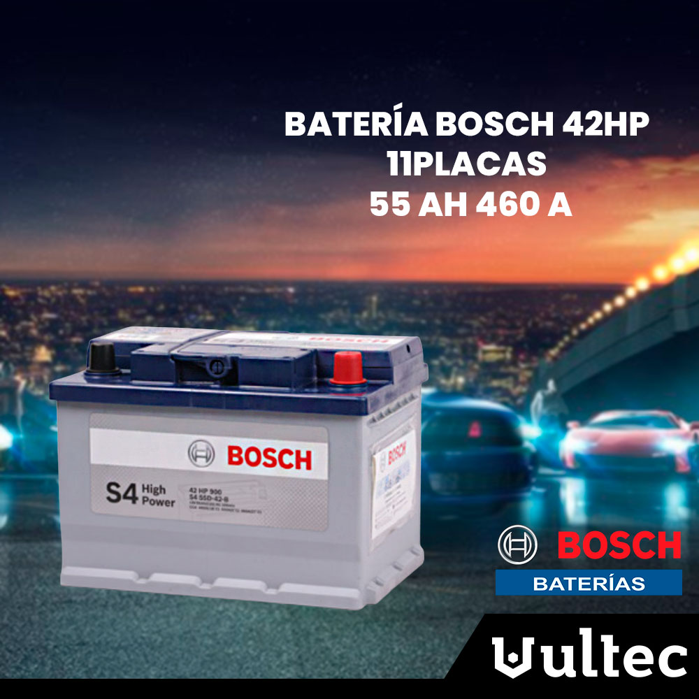 BATERÍA BOSCH 42HP 11 PLACAS 55 AH 460 A