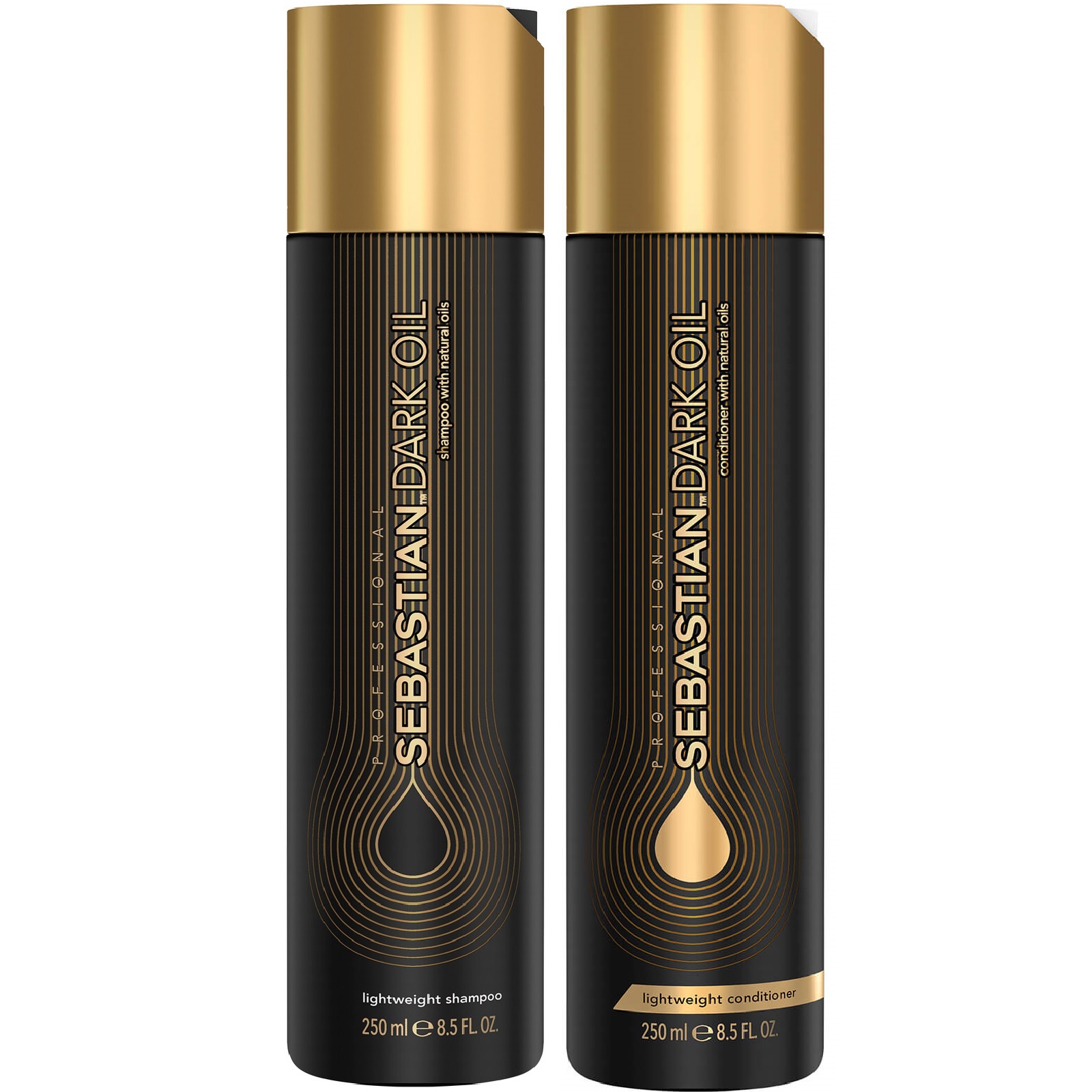 SHAMPOO 250ML + ACONDICIONADOR 250ML SEBASTIAN DARK OIL