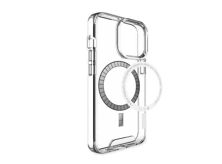 CASE SPACE MAGSAFE PARA IPHONE 15 - TRANSPARENTE