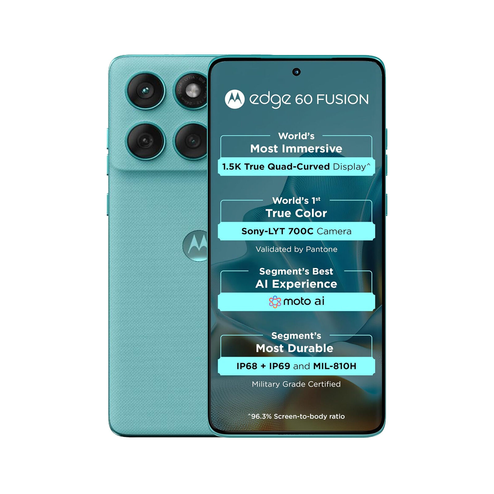 Motorola Edge 60 Fusion 5G 256GB PANTONE Amazonite [~Refurbished: As New]