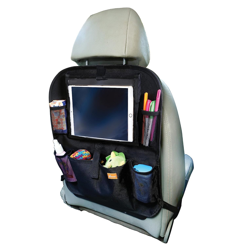 ORGANIZADOR DE ASIENTO TRASERO PARA COCHE CON SOPORTE PARA TABLET