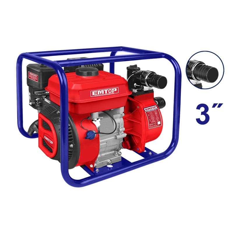 MOTOBOMBA DE AGUA EMTOP MODELO EGWP8012 A GASOLINA 7HP