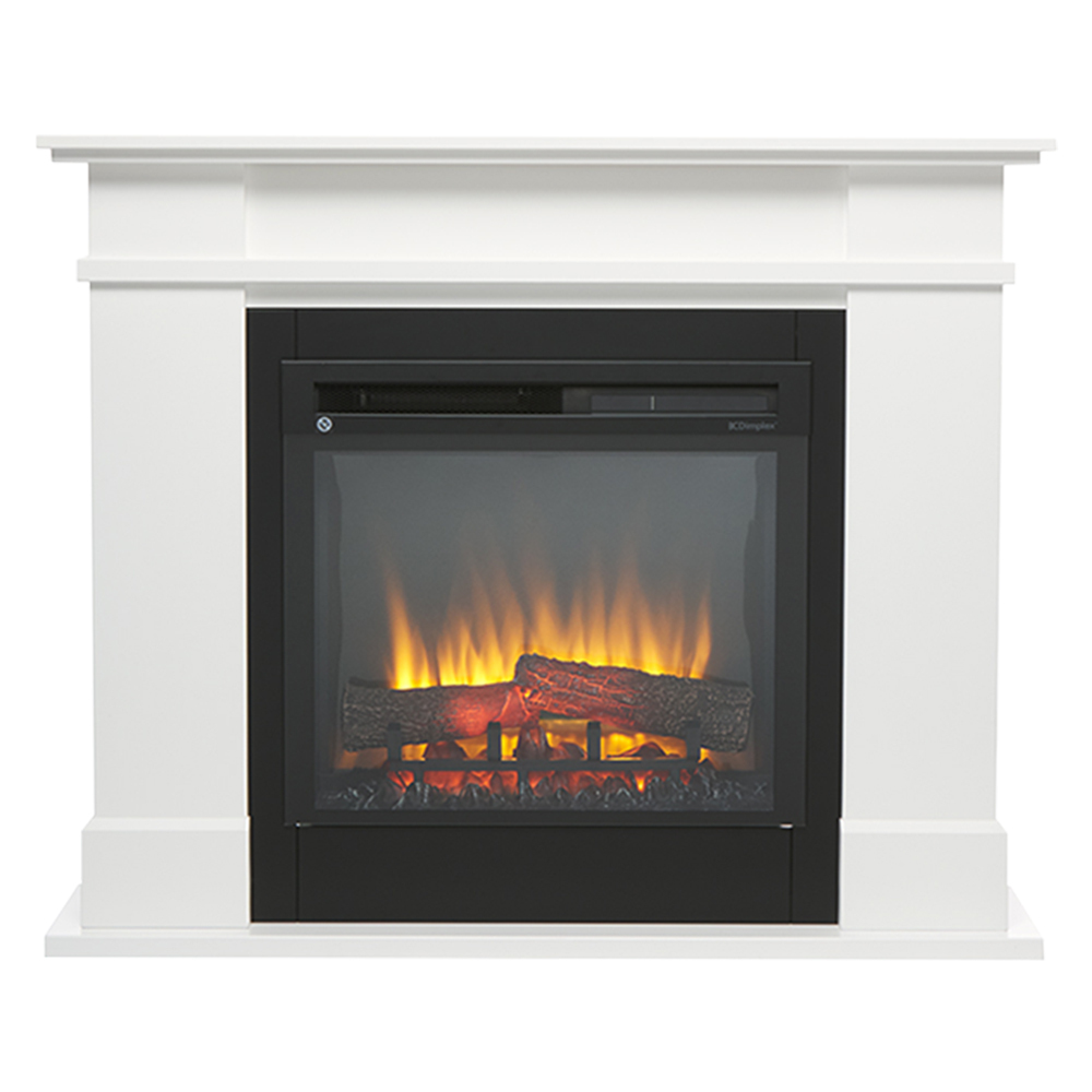Dimplex 1500W Medium Rail Suite Portable LED Electric Fireplace Room Heater