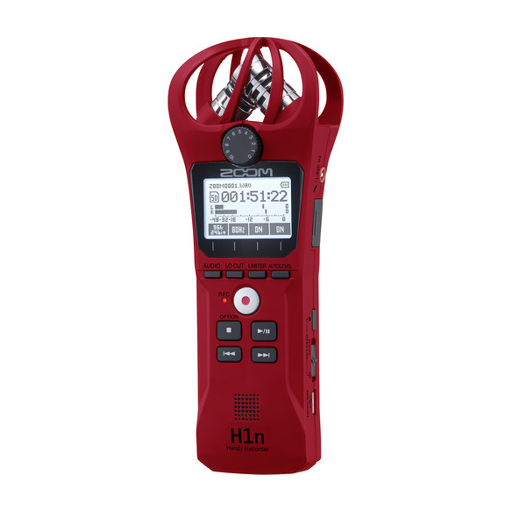 GRABADORA DE AUDIO PORTATIL ZOOM H1N (ROJO)