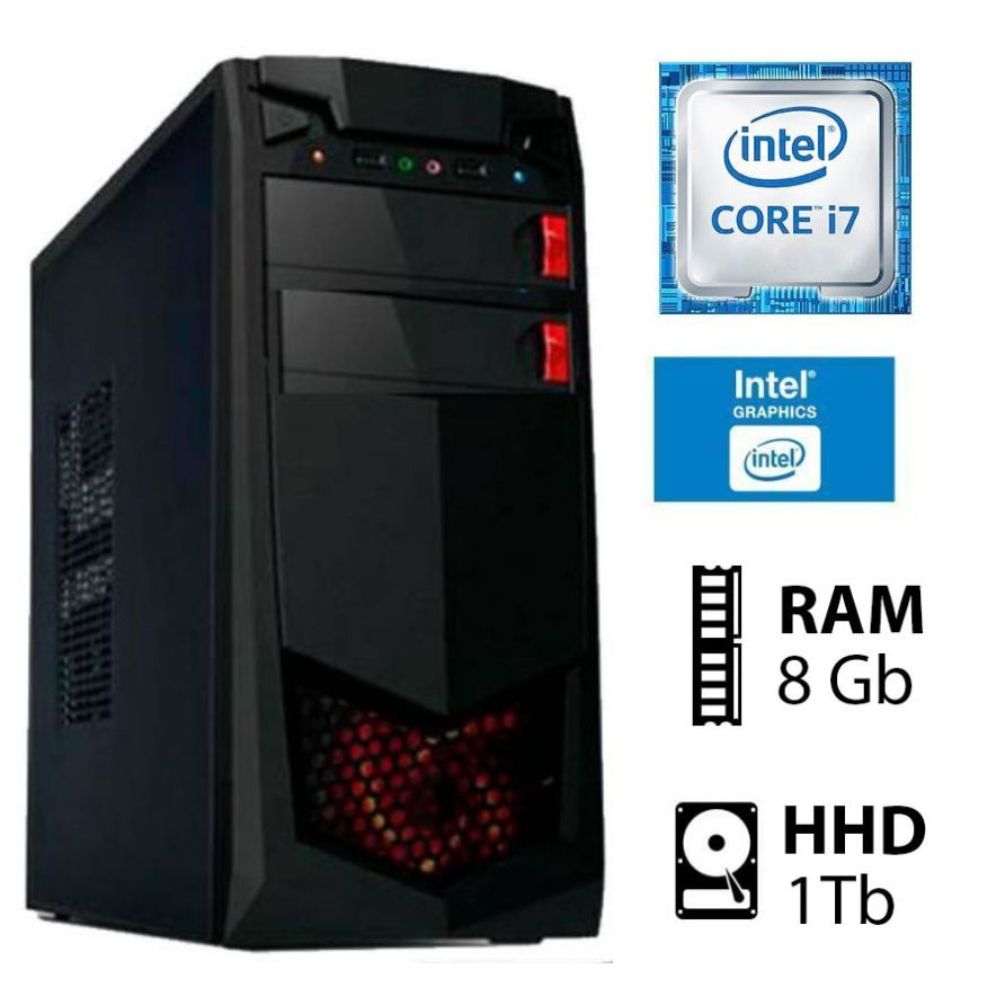 COMPUTADORA PC INTEL CORE I7 3.2 GHZ RAM 8 GB DISCO DURO 1TB CASE 350W