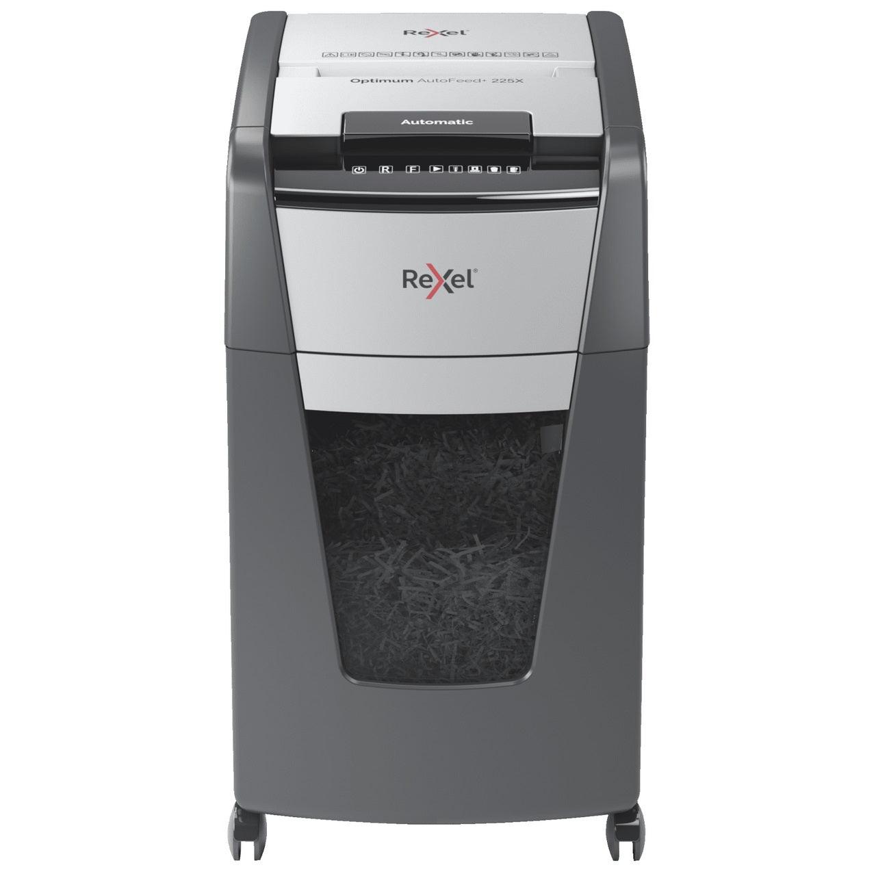 Rexel Optimum Paper Shredder Autofeed Automatic Cross Cut (225X)