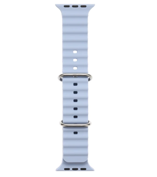 CORREAS SILICONA CORRUGADA APPLE WATCH 42 MM AZUL CLARO