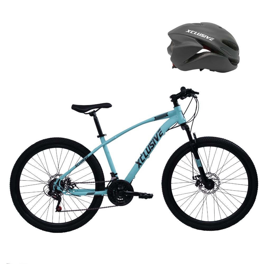 BICICLETA ACERO XCLUSIVE ARO 26 T/N + CASCOS XCLUSIVE MTB NEGRO M