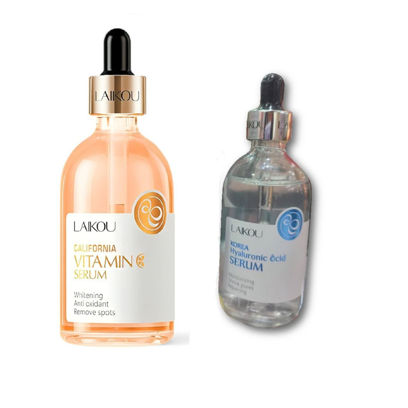 SERUM VITAMINA C + SERUM HIALURONICO ESCENCIA DE CARACOL - LAIKOU