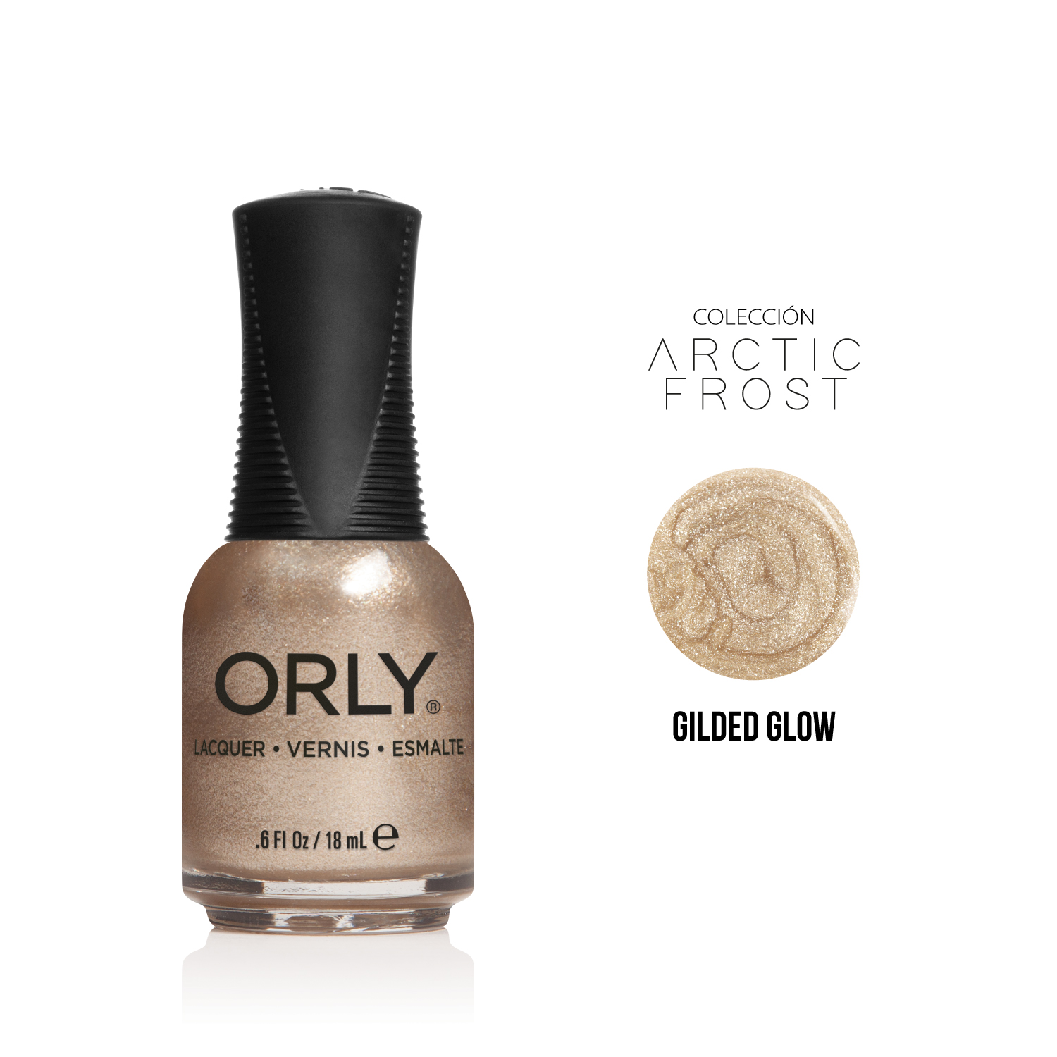 ESMALTE ORLY GILDED GLOW I20-ARCTIC FROST FRASCO 18 ML