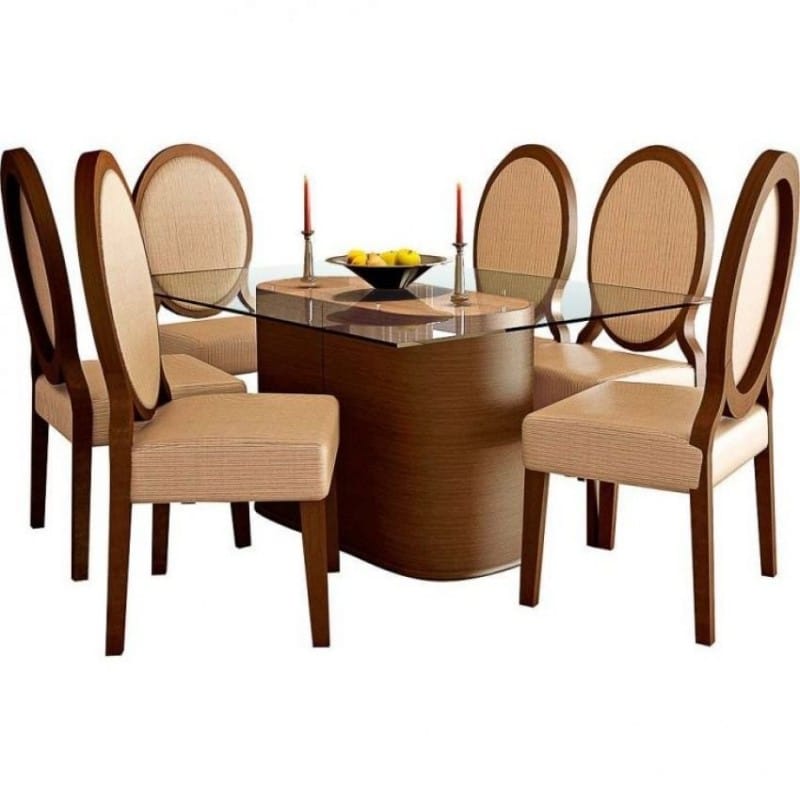 HYS COMEDOR + 6 SILLAS BESAN MADERA