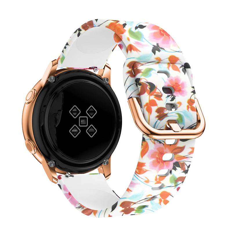 CORREA SILICONA DISEÑO PARA APPLE WATCH 38MM - 40MM - 41MM - FLORES B