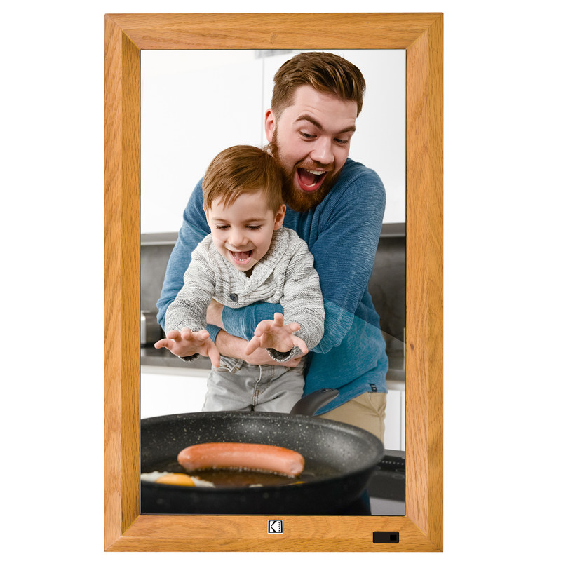 KODAK WF238V Digital Photo Frame 23.8-inches, 32GB, (Brown)