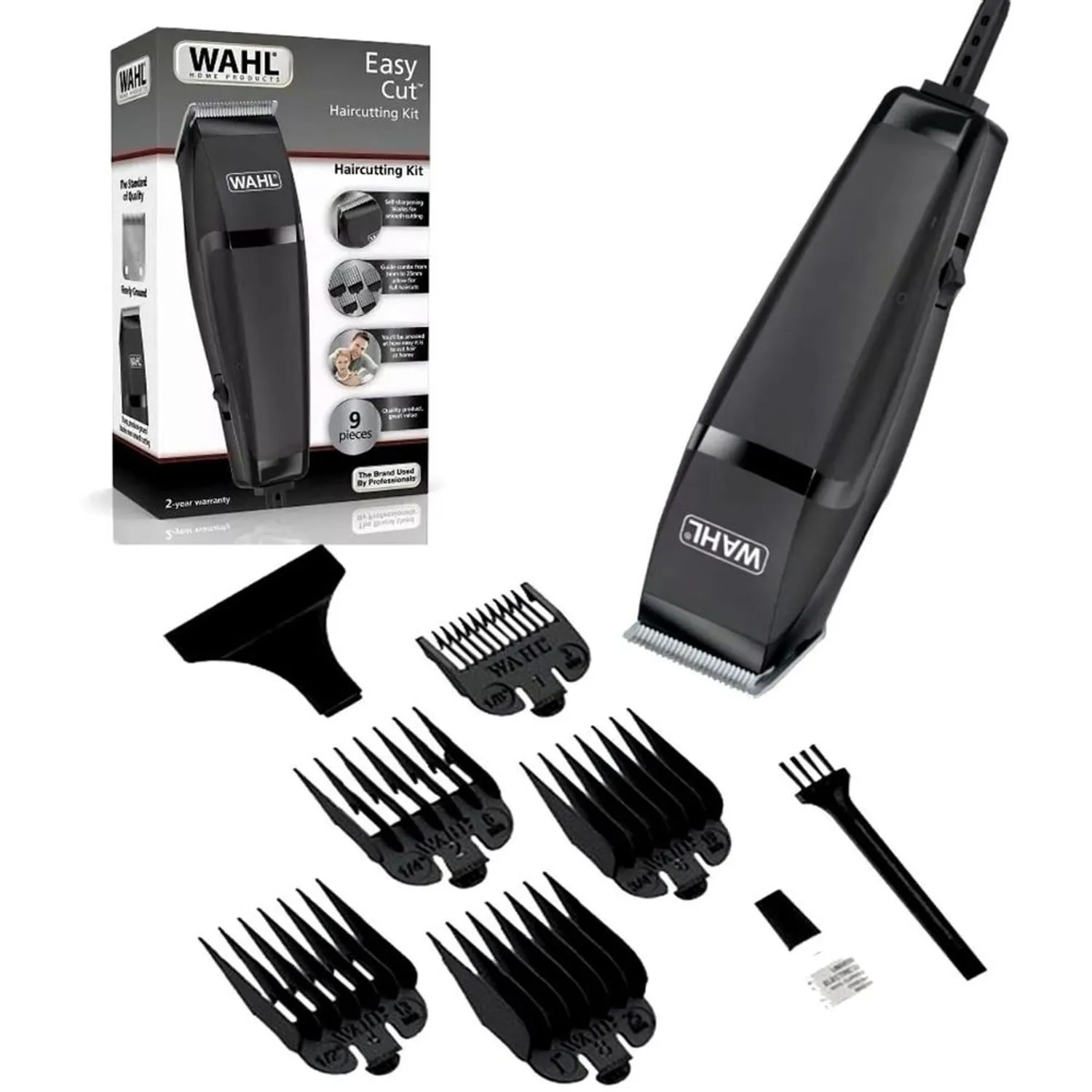 MÁQUINA DE CORTAR WAHL EASY CUT ACERO INOX 93142718 - NEGRO