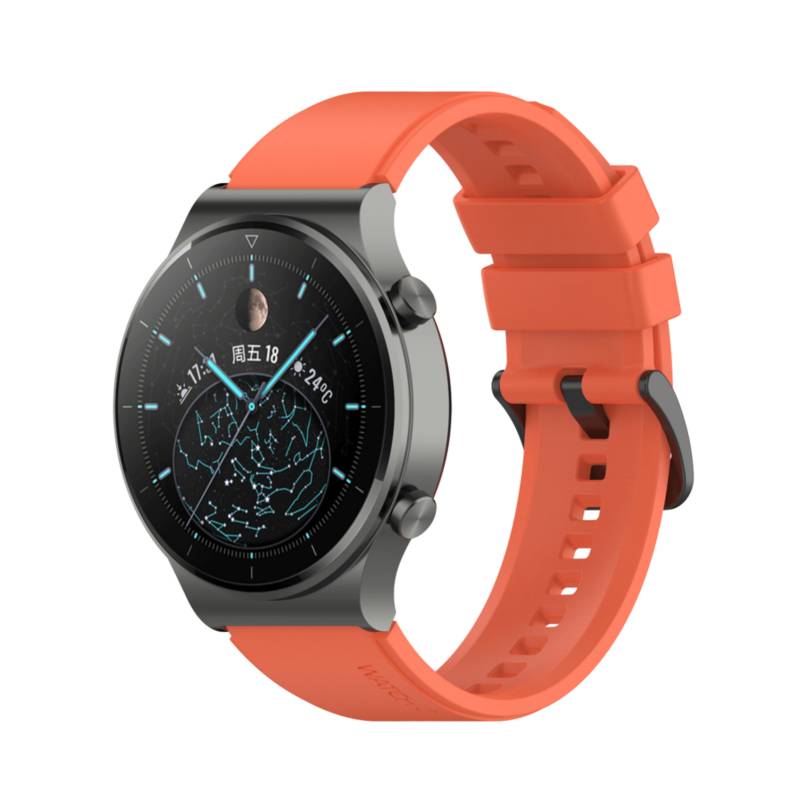 CORREA SILICONA X PARA HUAWEI WATCH GT3 46MM - NARANJA