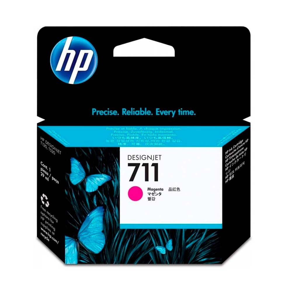 CARTUCHO DE TINTA HP 711 MAGENTA ORIGINAL DE 29ML