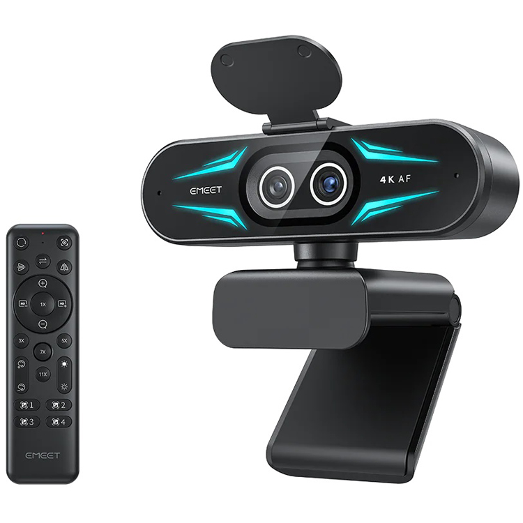 Emeet SmartCam C60E 4K Dual-Camera UHD 4K Webcam with Auto Focus