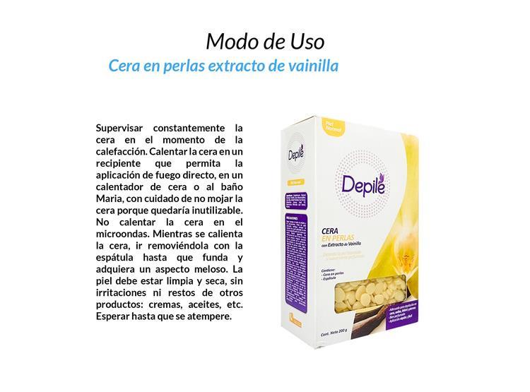 3 CERA EN PERLAS EXTRACTO DE VAINILLA 200G - DEPILE