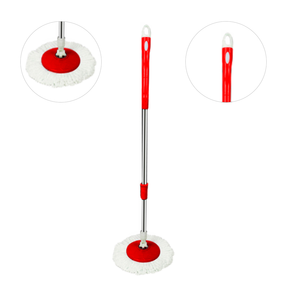 BALDE ESCURRIDOR AUTOMÁTICO TRAPEADOR 2 MOPAS+DISPENSADOR ROJO