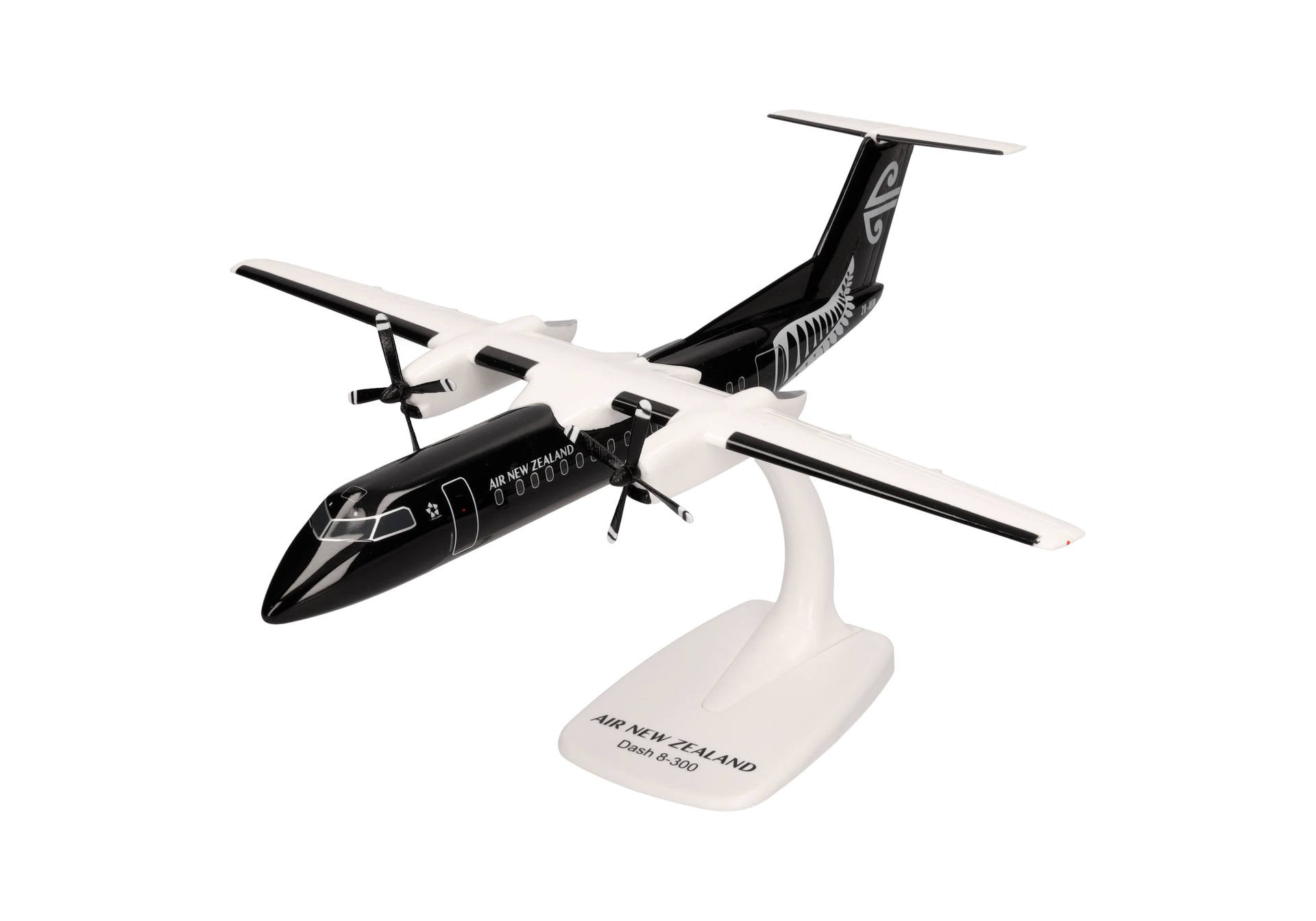 Herpa 1/100 SNAP FIT Air New Zealand DHC-8-300 - All Black Livery ZK-NEM
