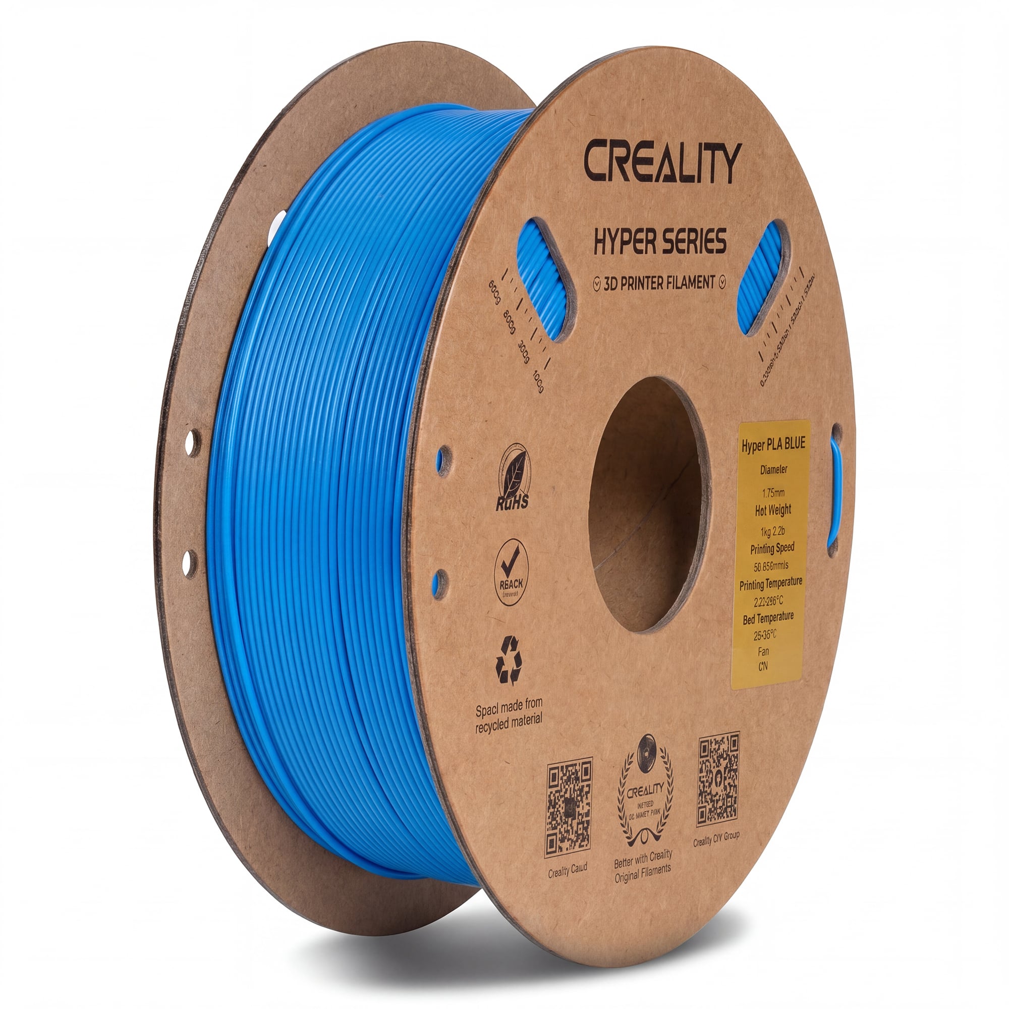 Creality Hyper PLA 3D Printer Filament High Precision (Blue)