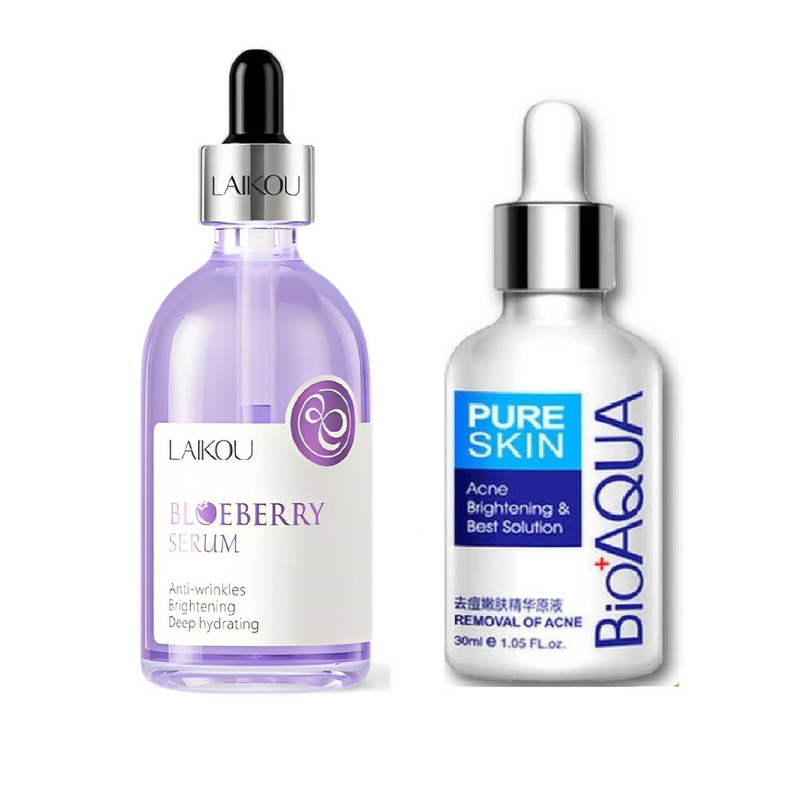 SERUM BLUEBERRY - LAIKOU + SERUM ANTI ACNE - BIOAQUA