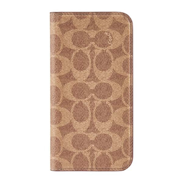 Coach Folio Case for iPhone 16 Pro - Signature Tan