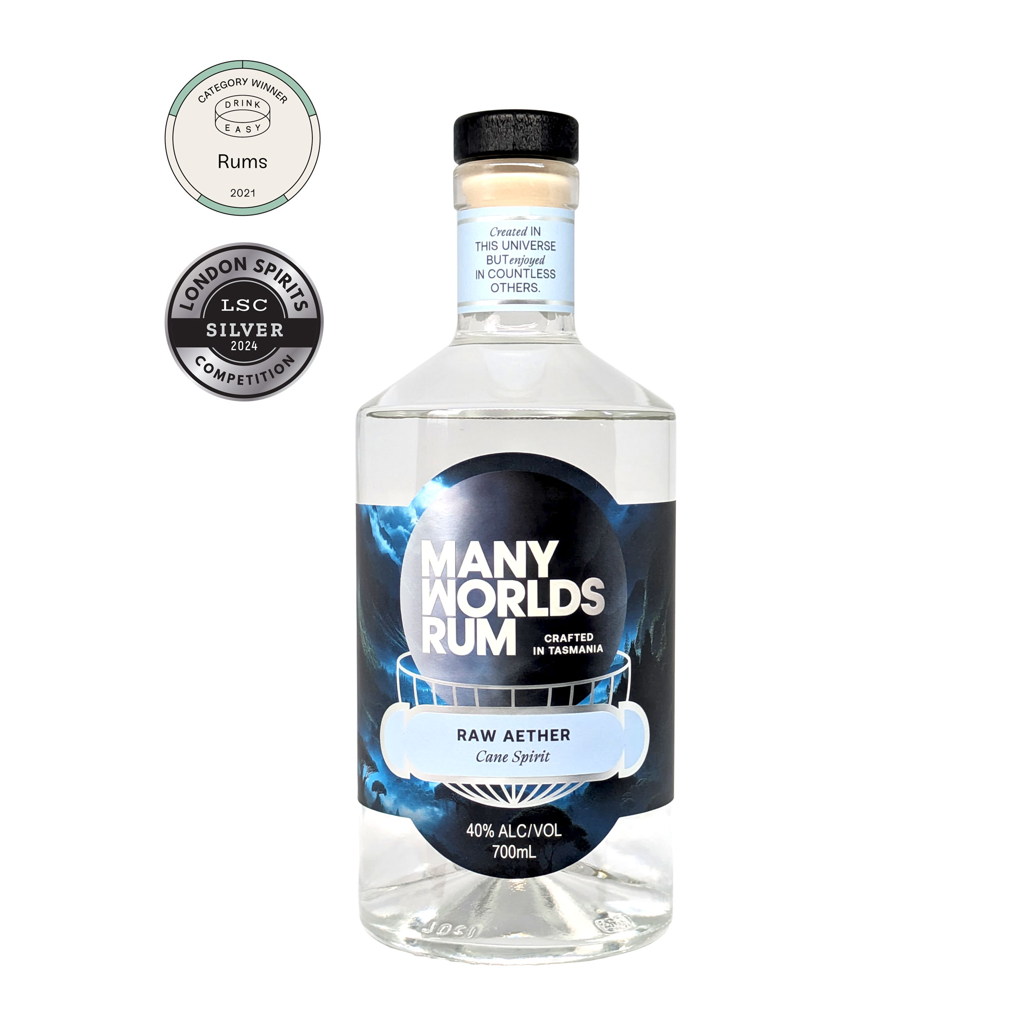 Many Worlds Rum Raw Aether Cane Spirit 700ml