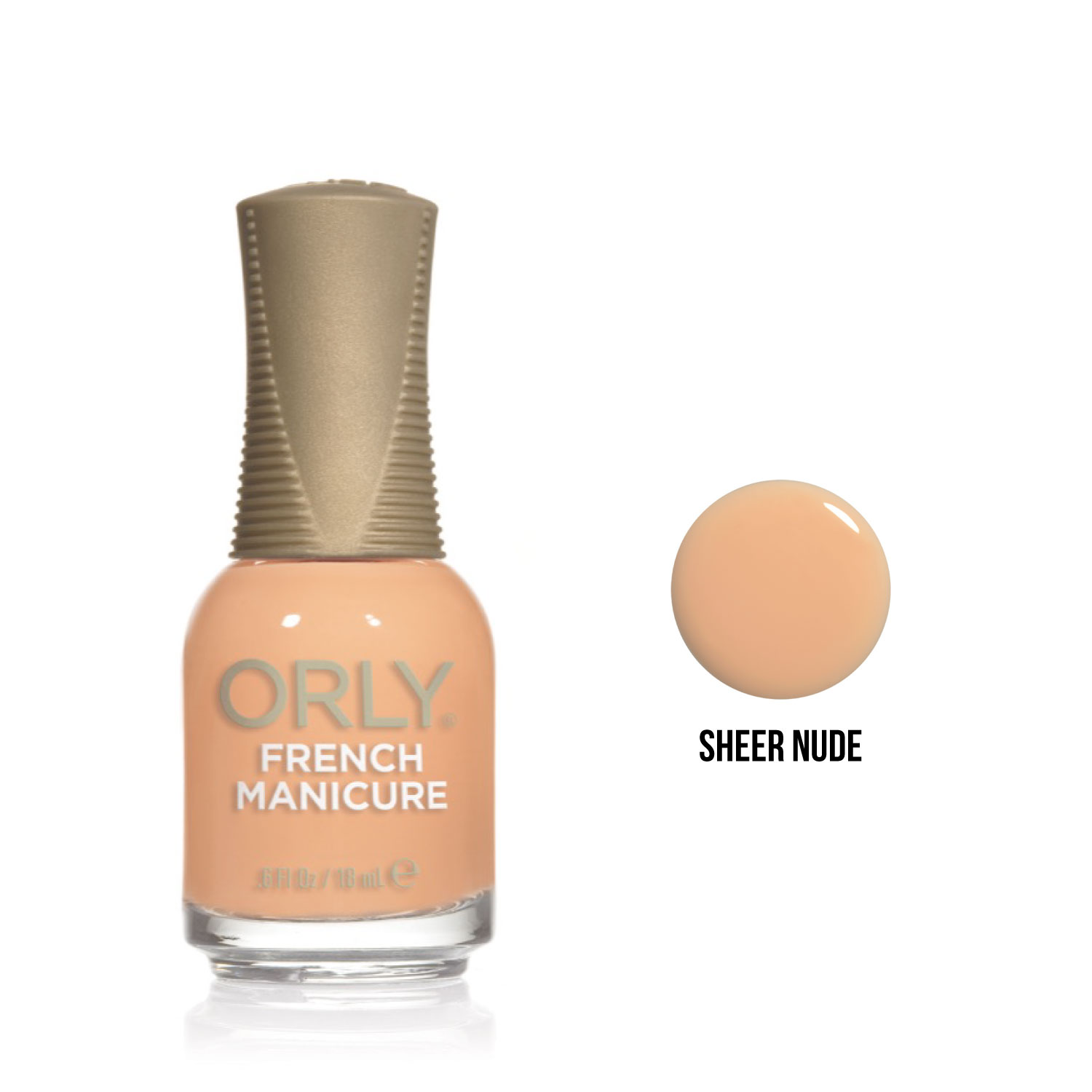 ESMALTE ORLY FRENCH MANICURE SHEER NUDE FRASCO 18 ML