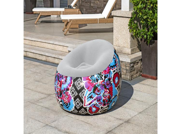 BESTWAY SILLÓN INFLABLE FLORAL 112X66CM