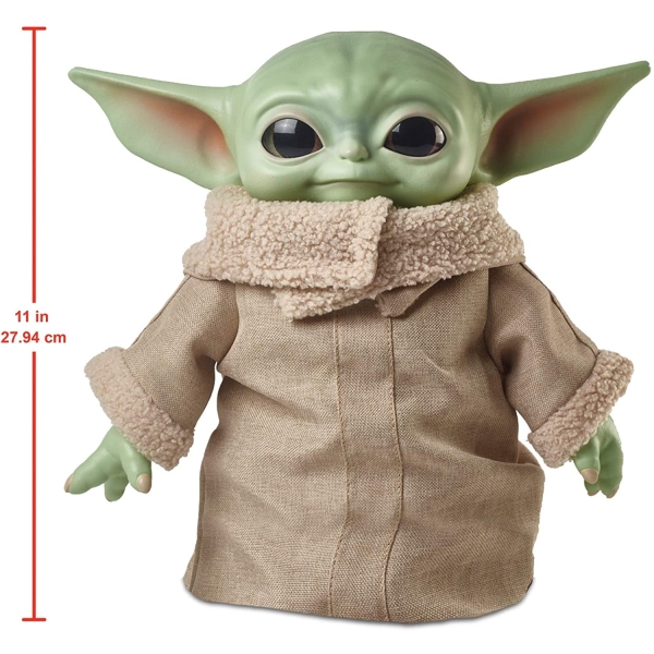 PELUCHE MATTEL BABY YODA THE CHILD GROGU 28CM THE MANDALORIAN STAR WARS