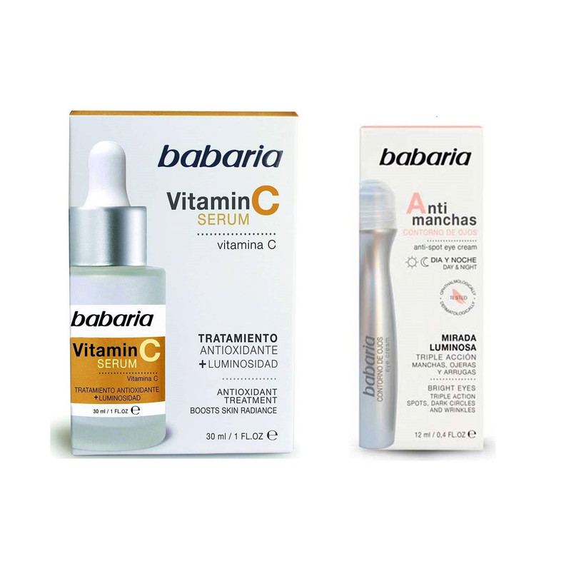 SERUM VITAMINA C + CONTORNO DE OJOS ANTI MANCHAS - BABARIA