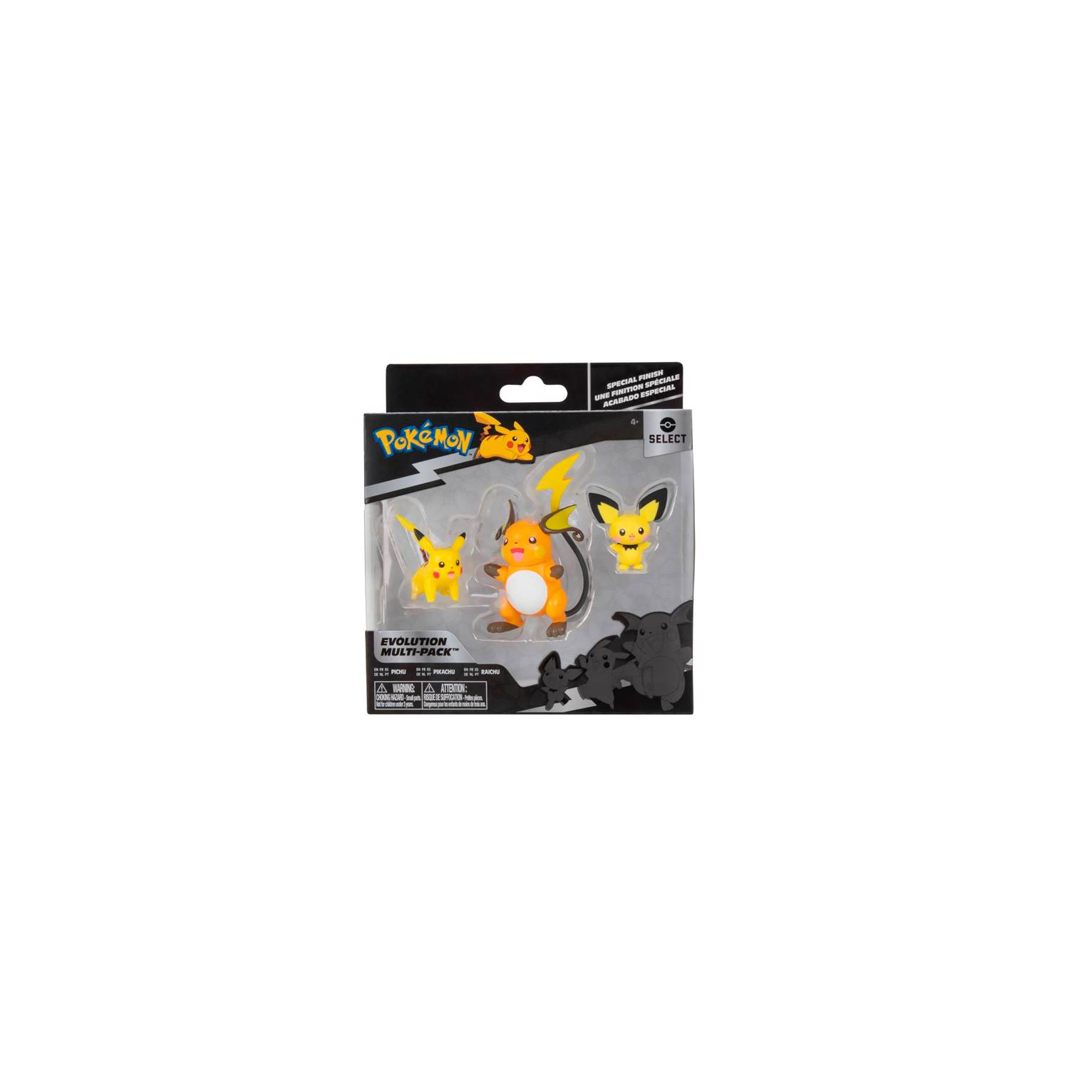 MULTIPACK EVOLUCION X3 FIGURAS POKEMON RAICHU