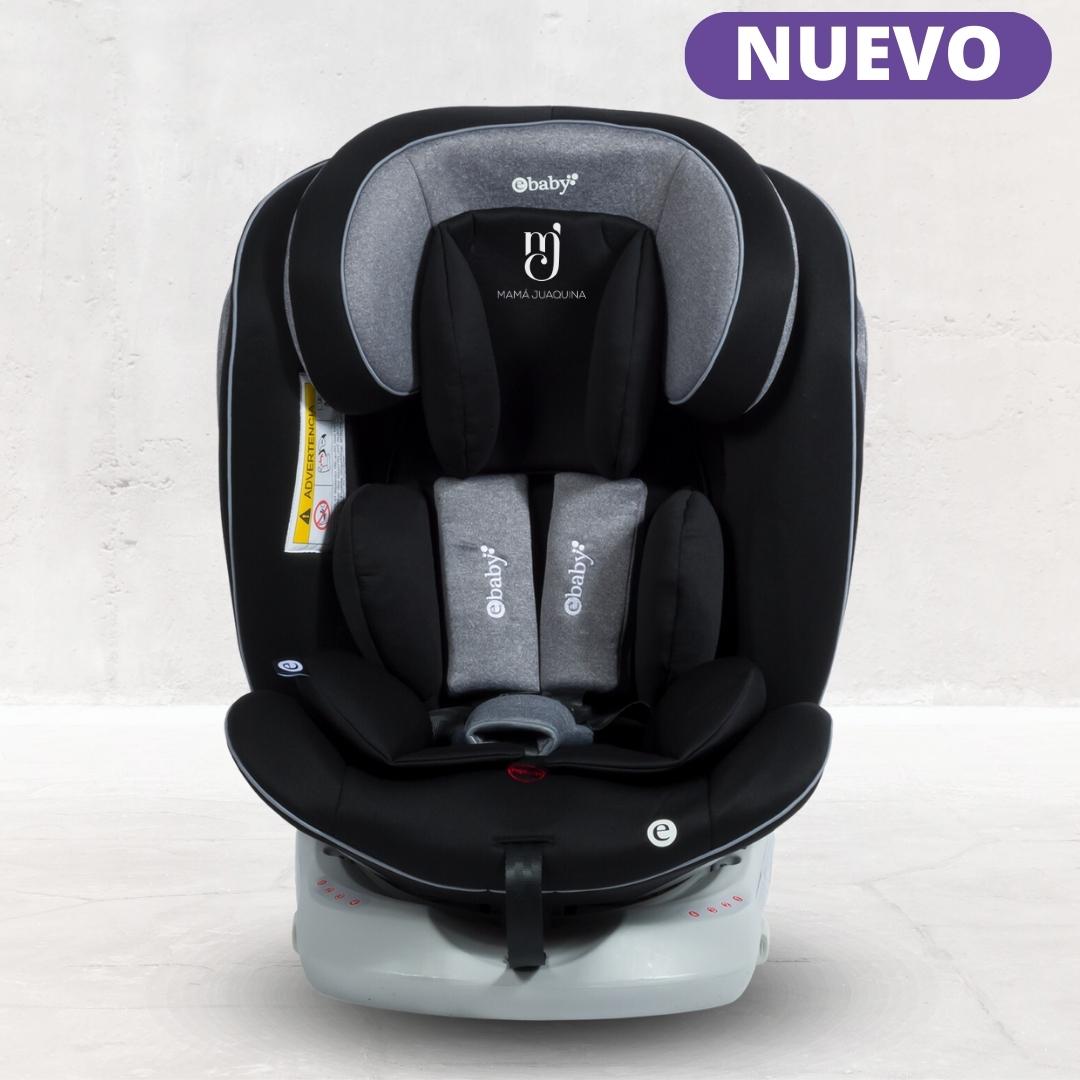 SILLA DE AUTO GIRATORIO 360° EBABY «RONA ISOFIX» GRIS OSCURO