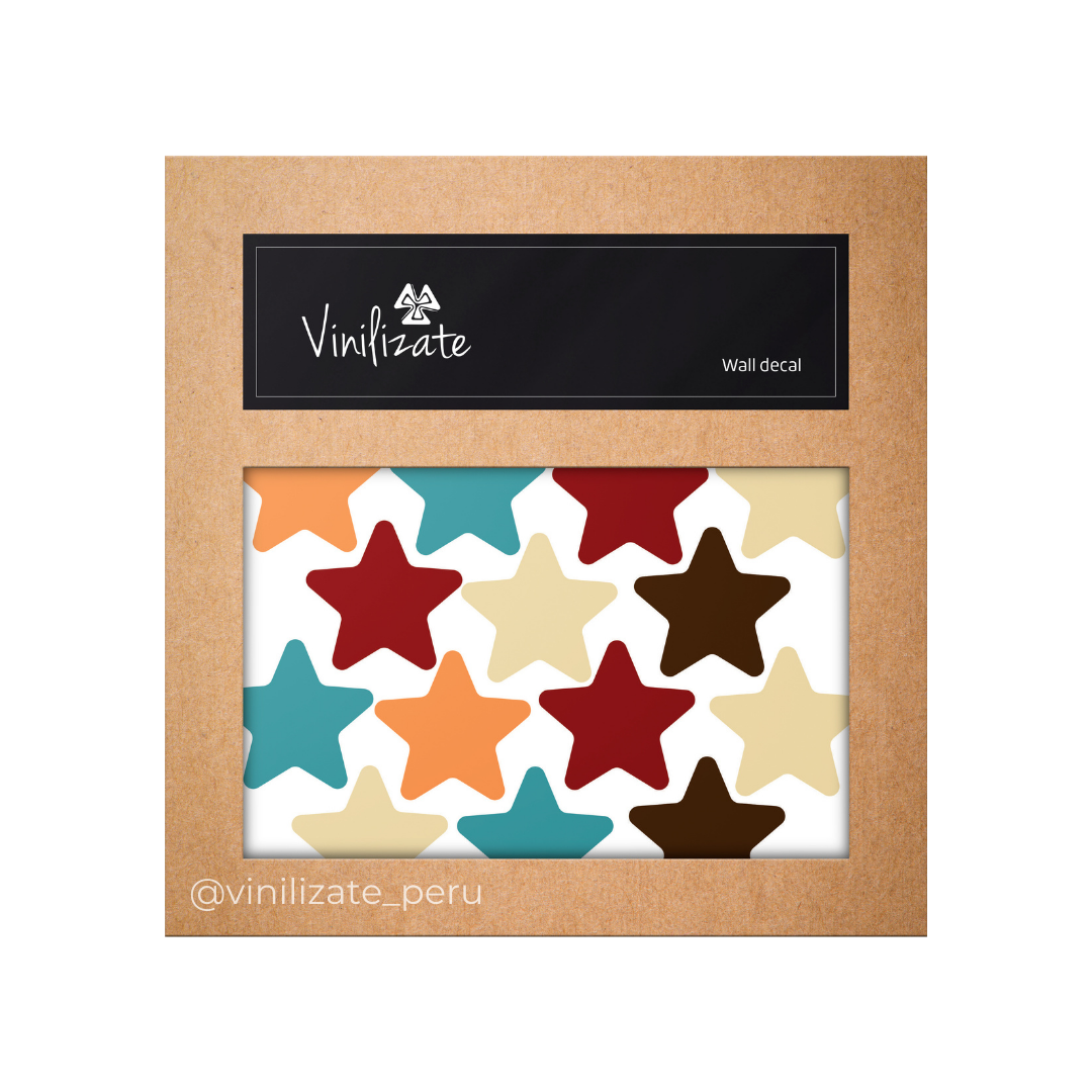 VINILOS DECORATIVOS VINILIZATE CLASIC STARS MUTICOLOR