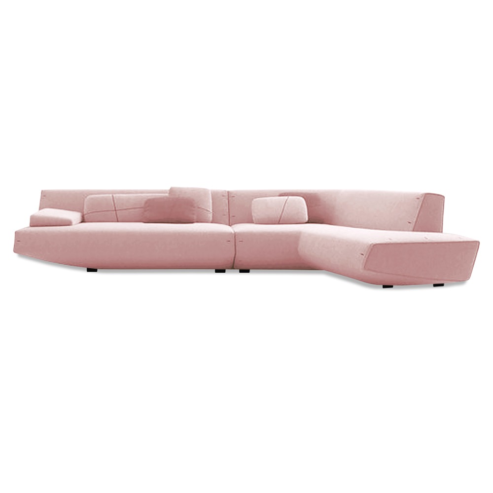 SECCIONAL HOME PREMIUM PITÁGORA DERECHO ROSA BEBE