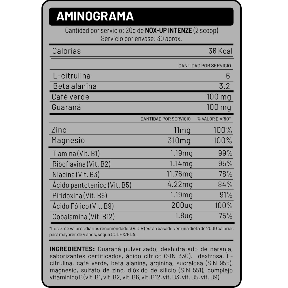 ÓXIDO NÍTRICO NOX UP 1 KILO UVA