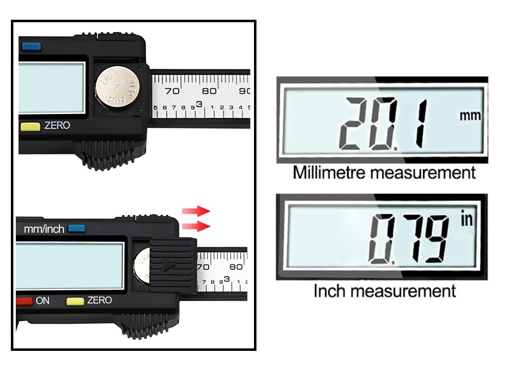 CALIBRADOR DIGITAL VERNIER PIE REY