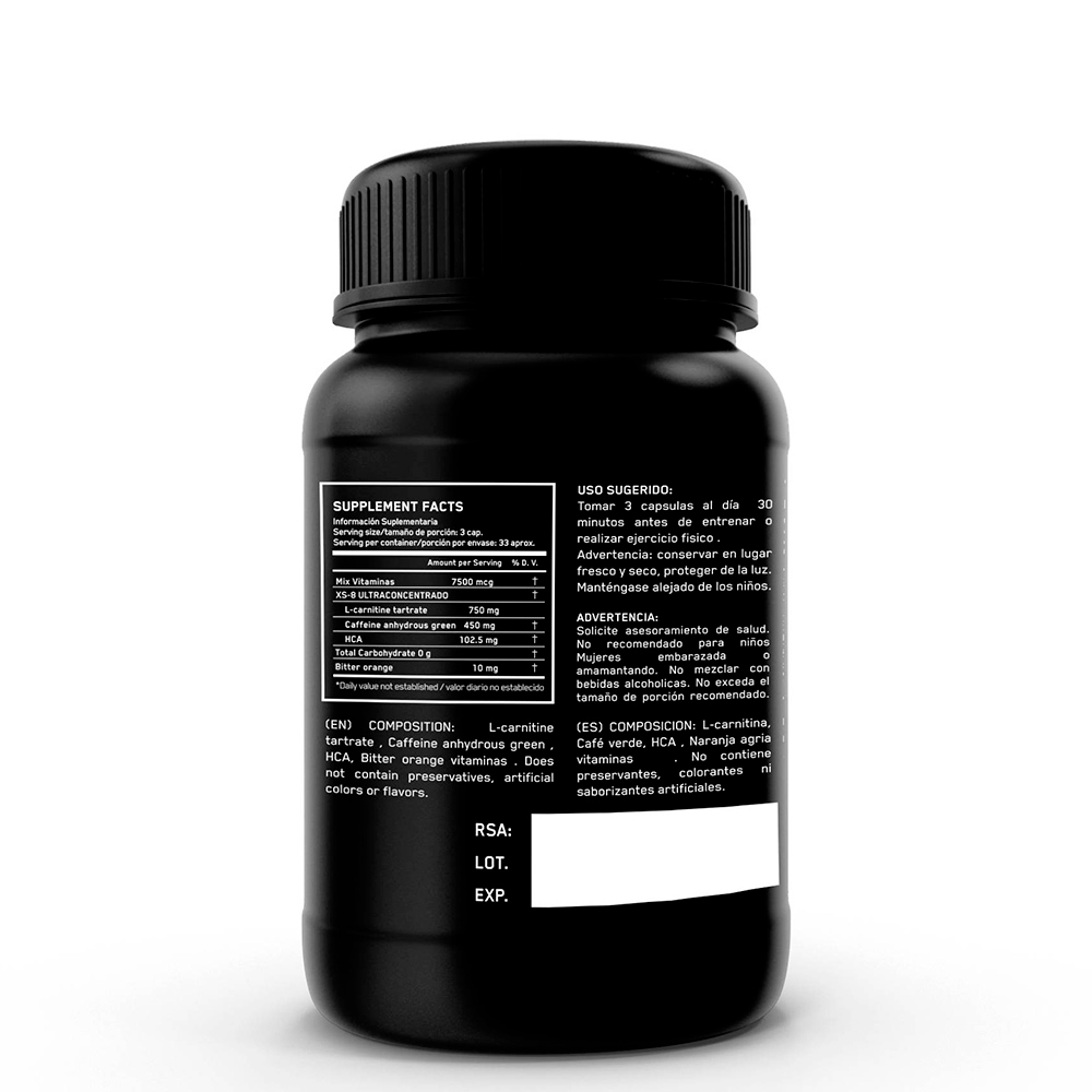 QUEMADOR DE GRASA NWB XS-8 ULTRA CONCENTRATE 99 CAPSULAS