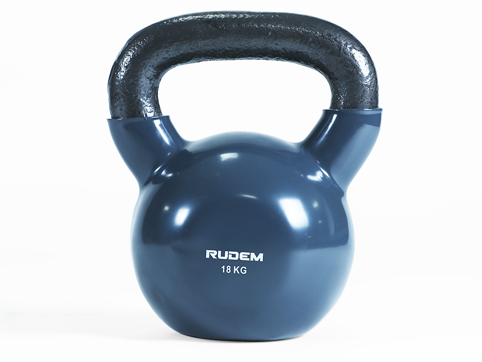 RUDEM KETTLEBELL PESAS RUSAS RECUBIERTAS DE JEBE 18KG