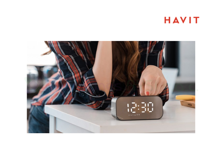 PARLANTE BLUETOOTH CON DESPERTADOR HAVIT M3