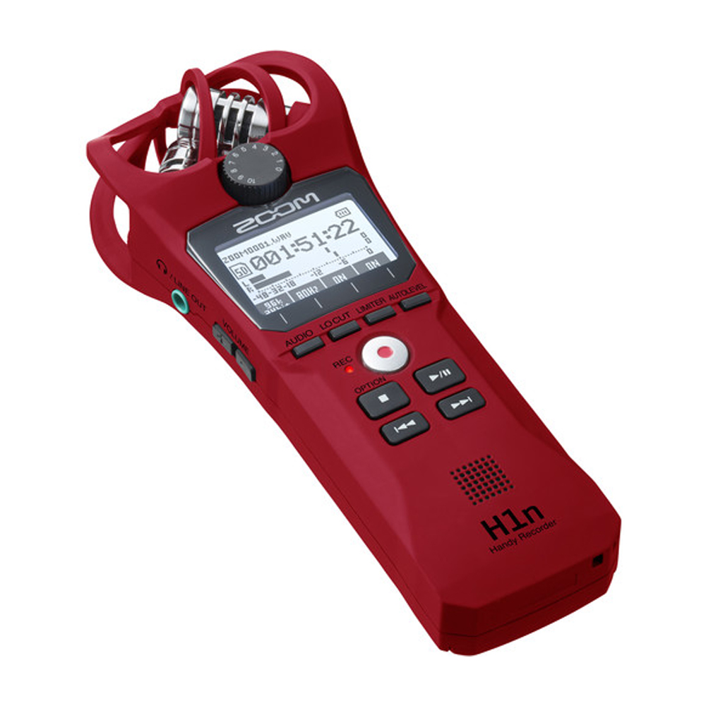 GRABADORA DE AUDIO PORTATIL ZOOM H1N (ROJO)